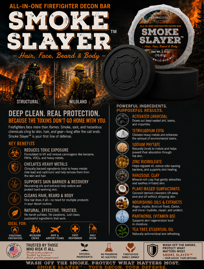 Smoke Slayer Firefighter Shampoo Bar