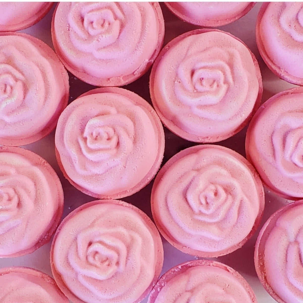 fresh cut rose fizzy bath